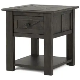 T3778-03 Magnussen Home Furniture Garrett Living Room Furniture End Table