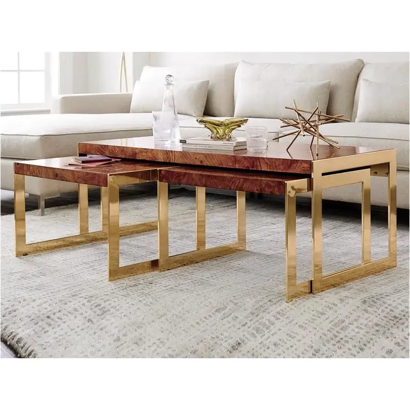 Dt-9005-52 Magnussen Home Furniture Newell Burl Living Room Furniture Cocktail Table