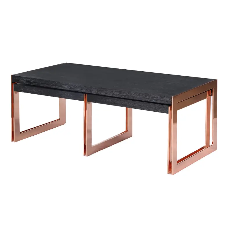 Dt-9045-52 Magnussen Home Furniture Newell Cerused Black Living Room Furniture Cocktail Table
