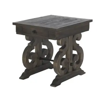 T2491-03 Magnussen Home Furniture Bellamy Living Room Furniture End Table