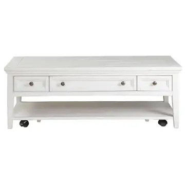 T4400-43 Magnussen Home Furniture Heron Cove Living Room Furniture Cocktail Table