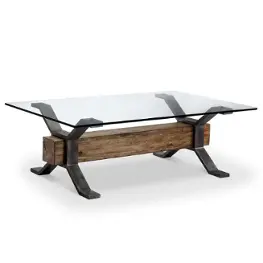 T4570-43 Magnussen Home Furniture Sawyer Living Room Furniture Cocktail Table
