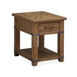 T4717-03 Magnussen Home Furniture Chesterfield Living Room Furniture End Table
