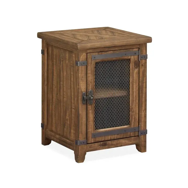 T4717-10 Magnussen Home Furniture Chesterfield Living Room Furniture End Table