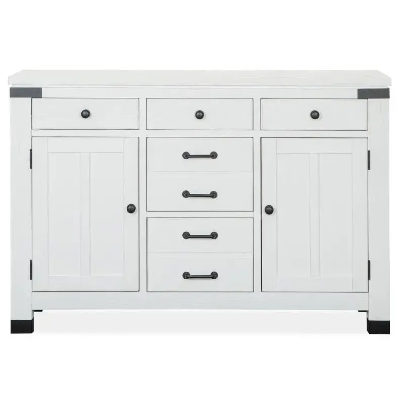 D5321-15 Magnussen Home Furniture Harper Springs - White Dining Room Furniture Server