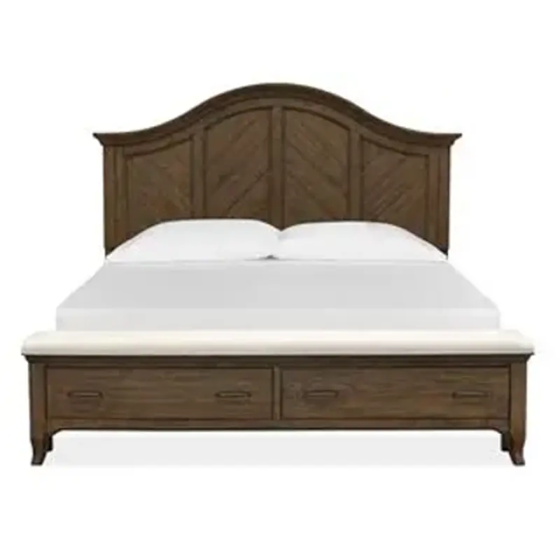 B5011-64h-st Magnussen Home Furniture Roxbury Manor Bedroom Furniture Bed