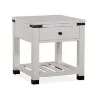 T5321-02 Magnussen Home Furniture Harper Springs - White Living Room Furniture End Table