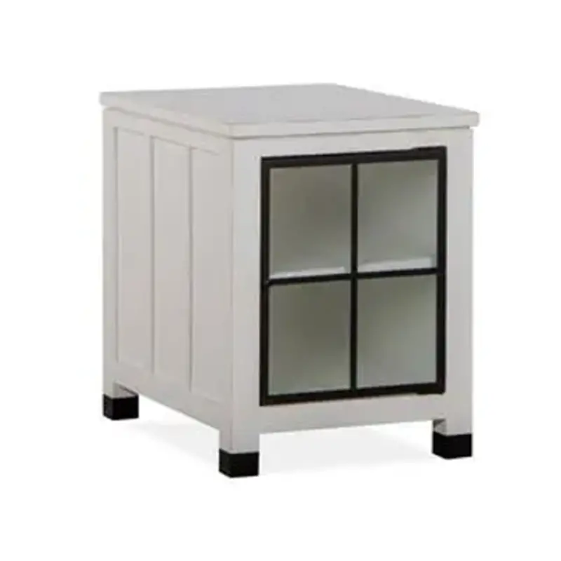 T5321-10 Magnussen Home Furniture Harper Springs - White Living Room Furniture End Table