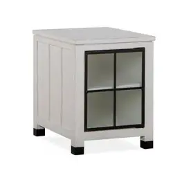 T5321-10 Magnussen Home Furniture Harper Springs - White Living Room Furniture End Table
