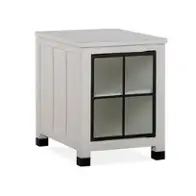 T5321-10 Magnussen Home Furniture Harper Springs - White Living Room Furniture End Table