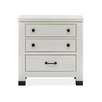 B5321-01 Magnussen Home Furniture Harper Springs - White Bedroom Furniture Nightstand
