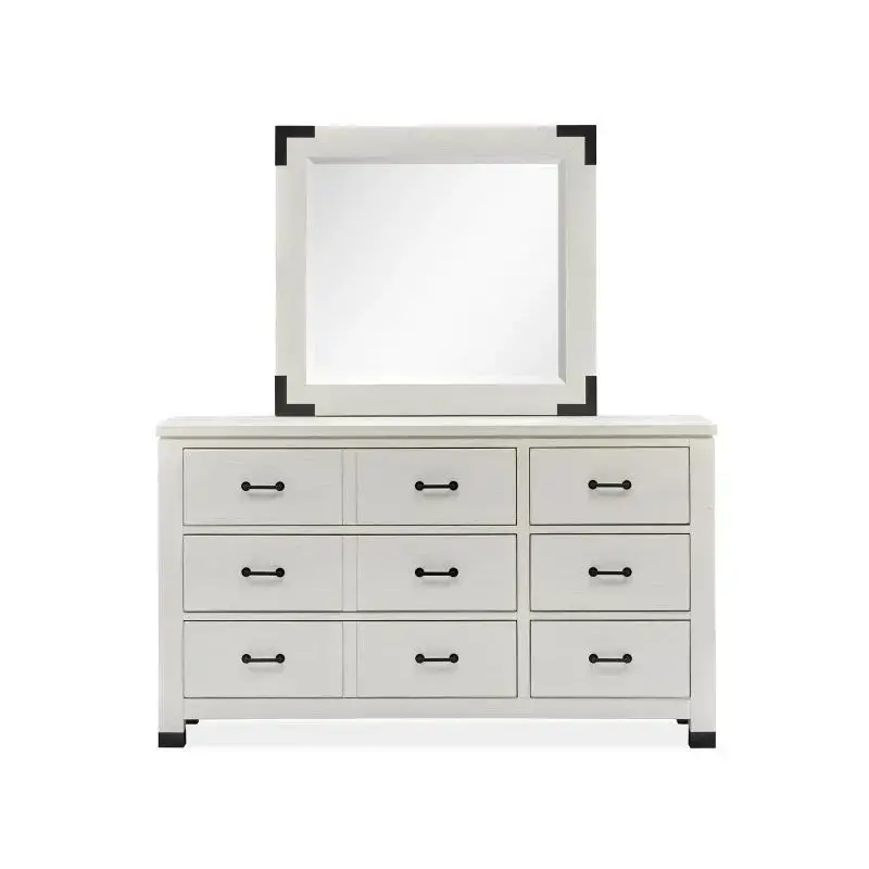 B5321-40 Magnussen Home Furniture Harper Springs - White Bedroom Furniture Mirror