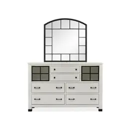 B5321-45 Magnussen Home Furniture Harper Springs - White Bedroom Furniture Mirror