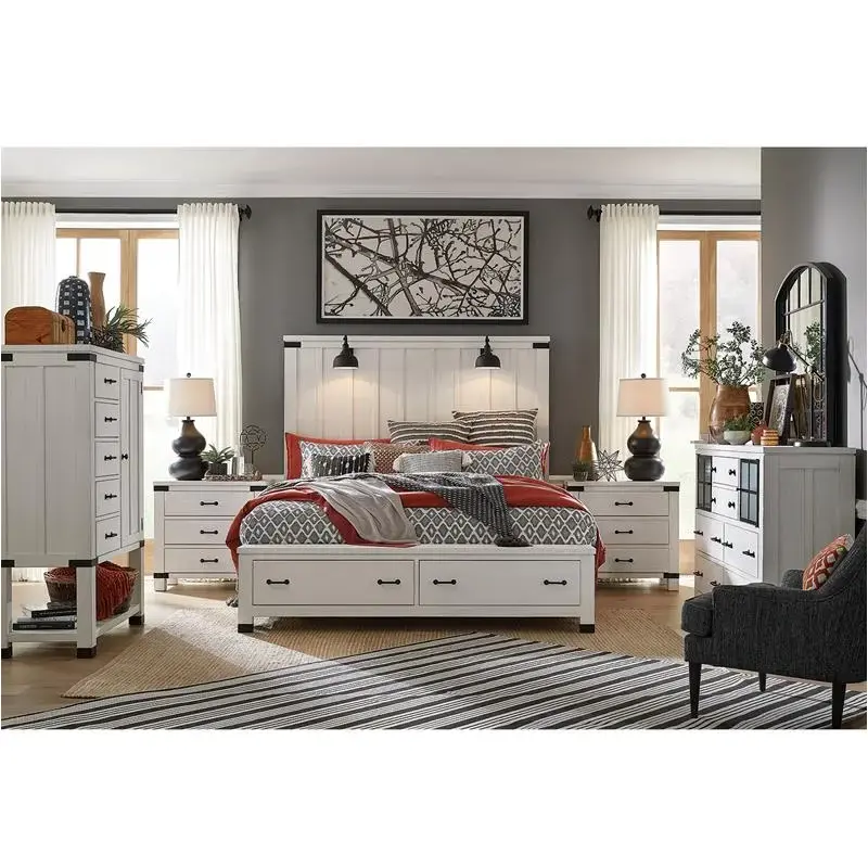 B5321-54h-st Magnussen Home Furniture Harper Springs - White Bedroom Furniture Bed