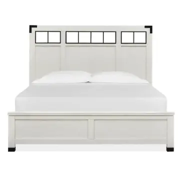 B5321-58h Magnussen Home Furniture Harper Springs - White Bedroom Furniture Bed