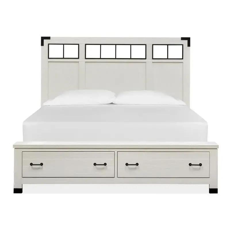 B5321-58h-st Magnussen Home Furniture Harper Springs - White Bedroom Furniture Bed