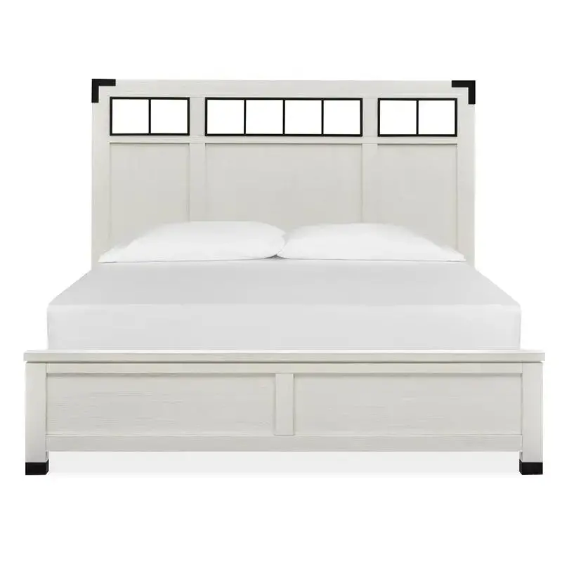 B5321-68h Magnussen Home Furniture Harper Springs - White Bedroom Furniture Bed