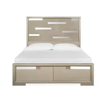 B5313-64h-ck-st Magnussen Home Furniture Chantelle Bedroom Furniture Bed