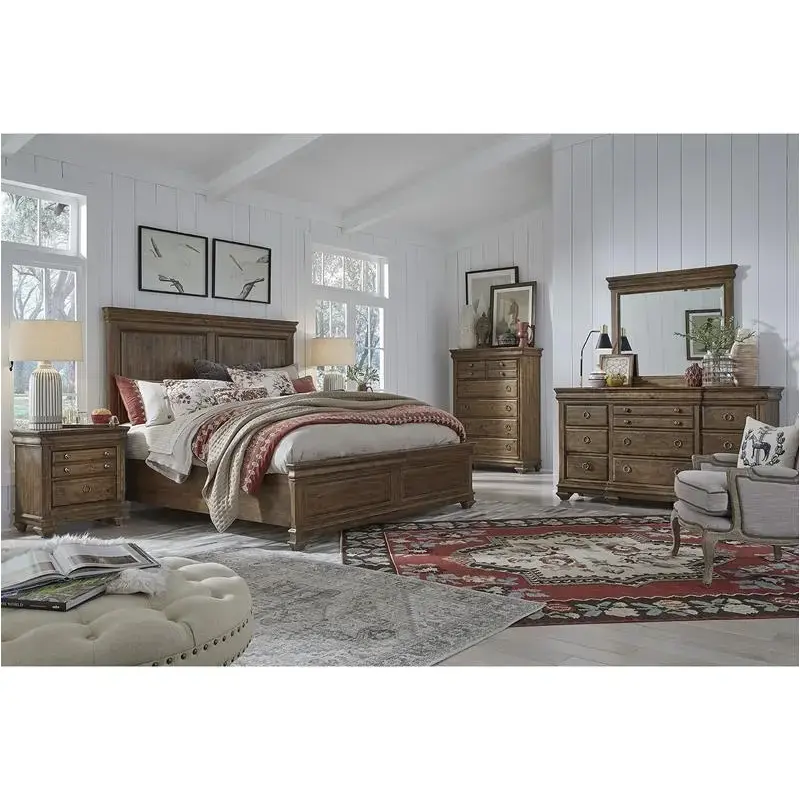 B5688-54h Magnussen Home Furniture Lyon Bedroom Furniture Bed