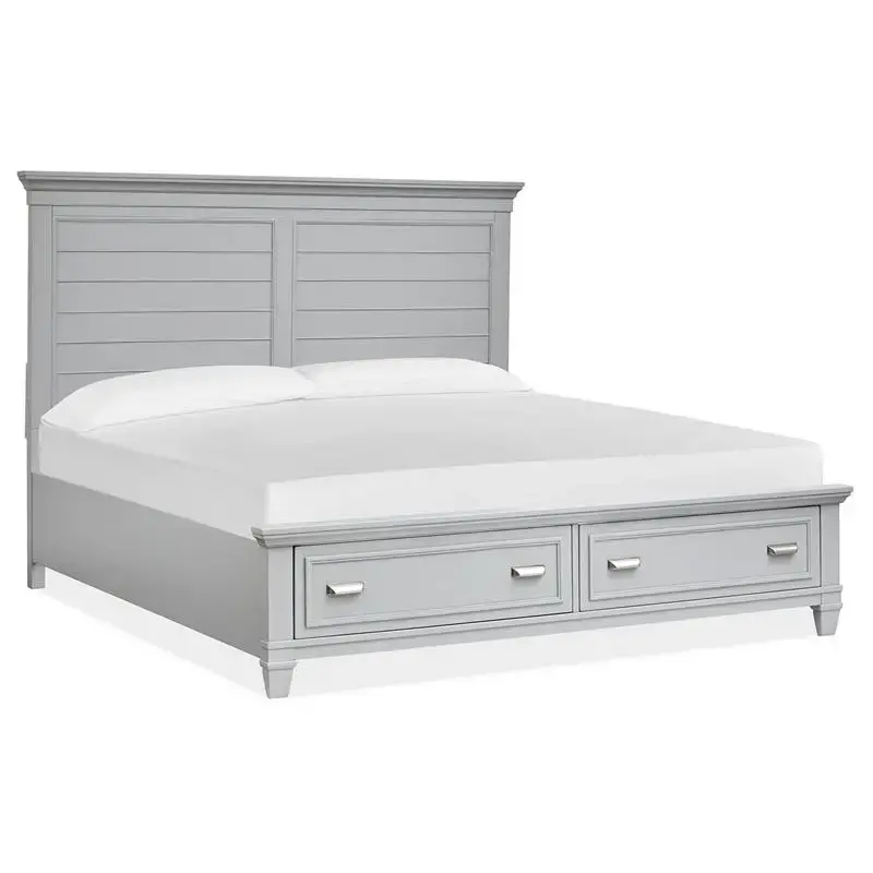 B5611-64hgy-64sfgy-74rgy Magnussen Home Furniture Charleston Bedroom Furniture Bed