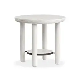 T5879-05 Magnussen Home Furniture Sunset Cove - White Living Room Furniture End Table