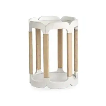 T5879-35 Magnussen Home Furniture Sunset Cove - White Living Room Furniture End Table