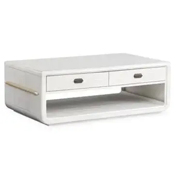 T5879-43 Magnussen Home Furniture Sunset Cove - White Living Room Furniture Cocktail Table