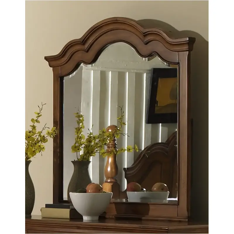 8056-030 Samuel Lawrence Furniture Pine Ridge - Light Colonial Pine Bedroom Furniture Mirror