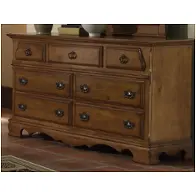 8056-010 Samuel Lawrence Furniture Pine Ridge - Light Colonial Pine Bedroom Furniture Dresser