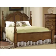 8056-250 Samuel Lawrence Furniture Pine Ridge - Light Colonial Pine Bedroom Furniture Bed