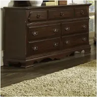 8057-010 Samuel Lawrence Furniture Pine Ridge - Dark Colonial Pine Bedroom Furniture Dresser
