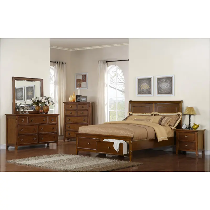 8278-250 Samuel Lawrence Furniture Cumberland-rustic Pine Bedroom Furniture Bed