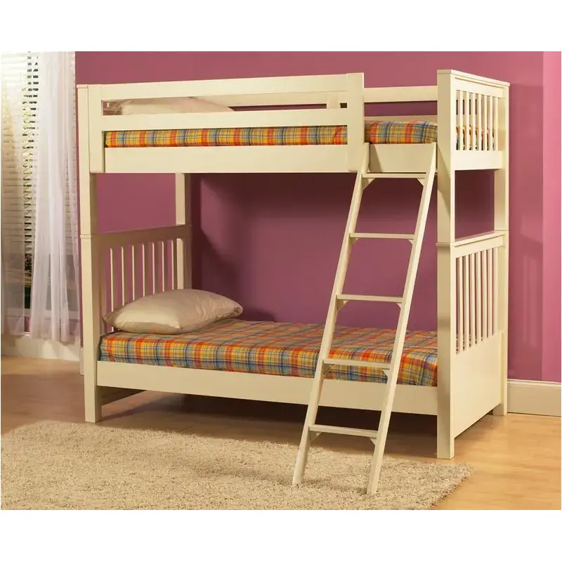 8206-730 Samuel Lawrence Furniture Twin Bunk Bed-cottage White