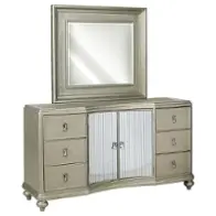 8710-030 Samuel Lawrence Furniture Platinum Bedroom Furniture Mirror