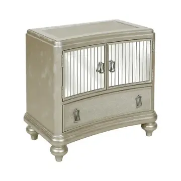 8710-050 Samuel Lawrence Furniture Platinum Bedroom Furniture Nightstand