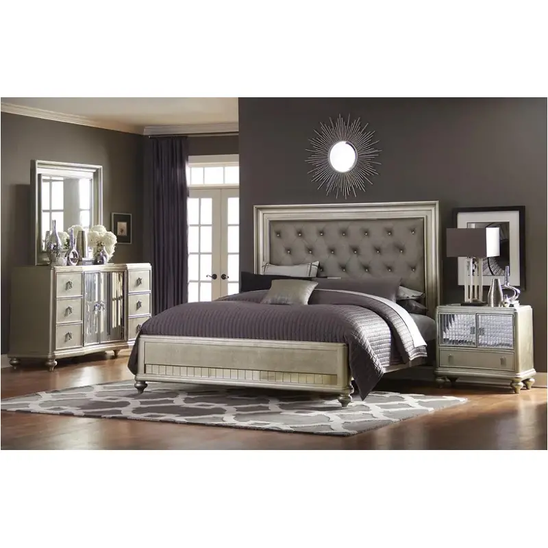 8710-270-ck Samuel Lawrence Furniture Platinum Bedroom Furniture Bed