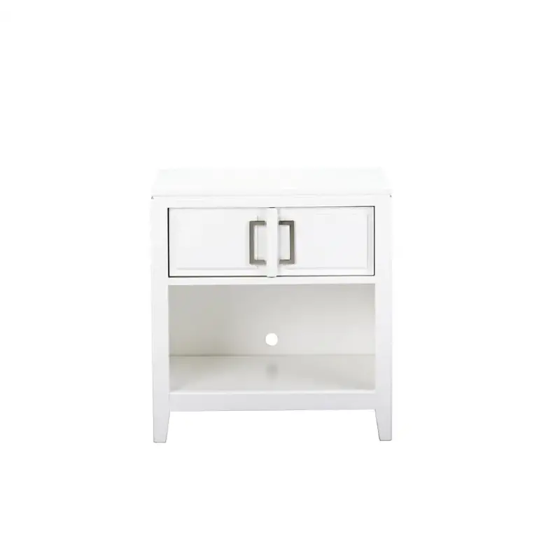 8673-055 Samuel Lawrence Furniture Brighton - White Bedroom Furniture Nightstand