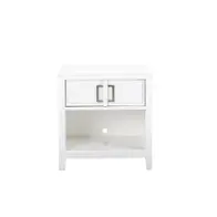 8673-055 Samuel Lawrence Furniture Brighton - White Bedroom Furniture Nightstand