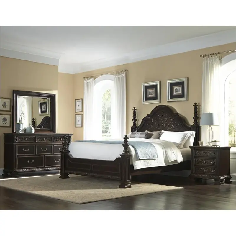 8794-270 Samuel Lawrence Furniture Monarch Bedroom Furniture Bed