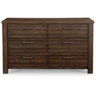 210-s076-010 Samuel Lawrence Furniture Ruff Hewn - Brown Bedroom Furniture Dresser