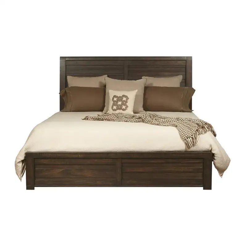 210-s076-251h Samuel Lawrence Furniture Ruff Hewn - Brown Bedroom Furniture Bed