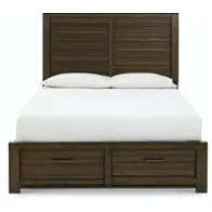 210-s076-250h-256h-417h Samuel Lawrence Furniture Ruff Hewn - Brown Bedroom Furniture Bed