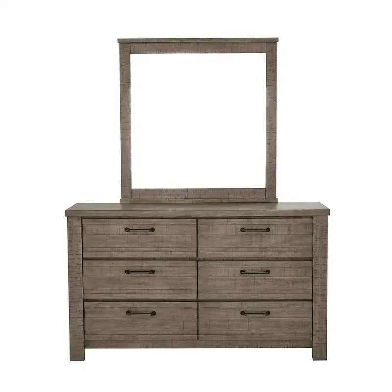 S079-010 Samuel Lawrence Furniture Ruff Hewn - Gray Bedroom Furniture Dresser