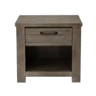 S079-050 Samuel Lawrence Furniture Ruff Hewn - Gray Bedroom Furniture Nightstand