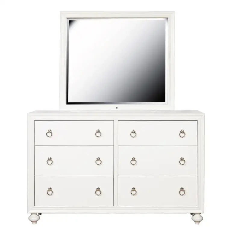 S458-410 Samuel Lawrence Furniture Bella White Bedroom Furniture Dresser