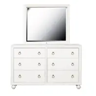 S458-430 Samuel Lawrence Furniture Bella White Bedroom Furniture Mirror