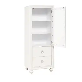 S458-445 Samuel Lawrence Furniture Bella White Bedroom Furniture Armoire