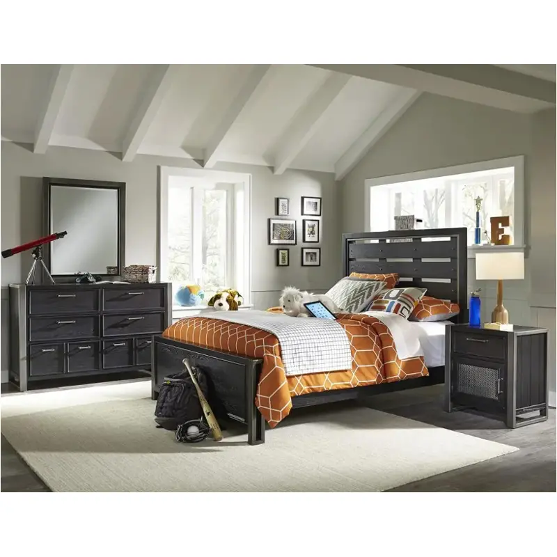 8942-532 Samuel Lawrence Furniture Graphite Bedroom Furniture Bed