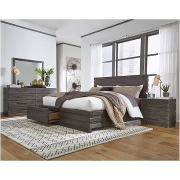 S451-278 Samuel Lawrence Furniture Stackhaus Dark Bedroom Furniture Bed