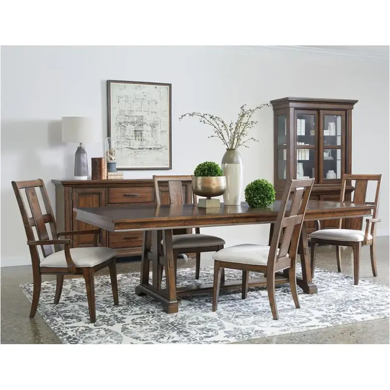 S814131a Samuel Lawrence Furniture Cherry Hill Trestle Table